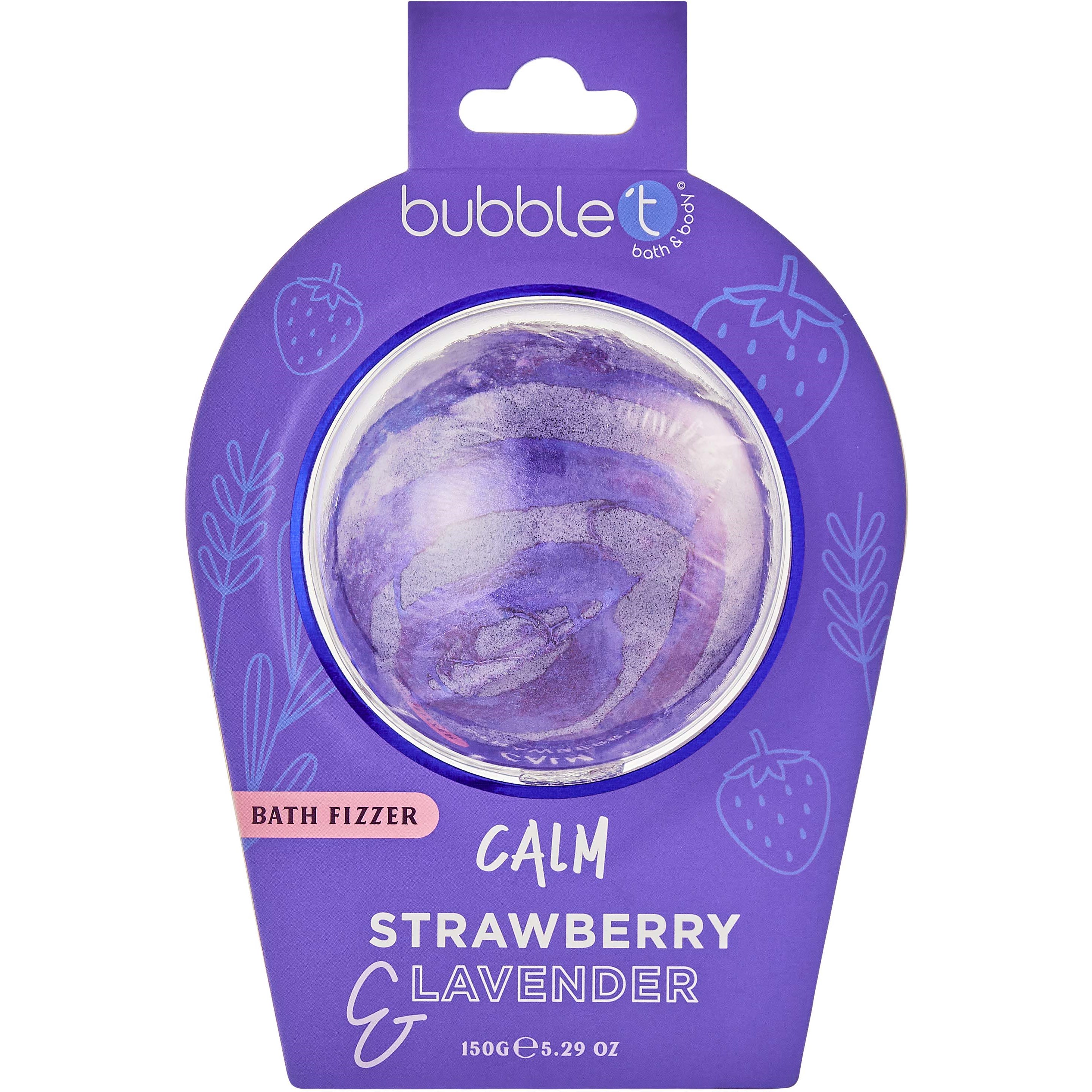 Bilde av Bubblet Bath Fizzer Calm Strawberry & Lavender