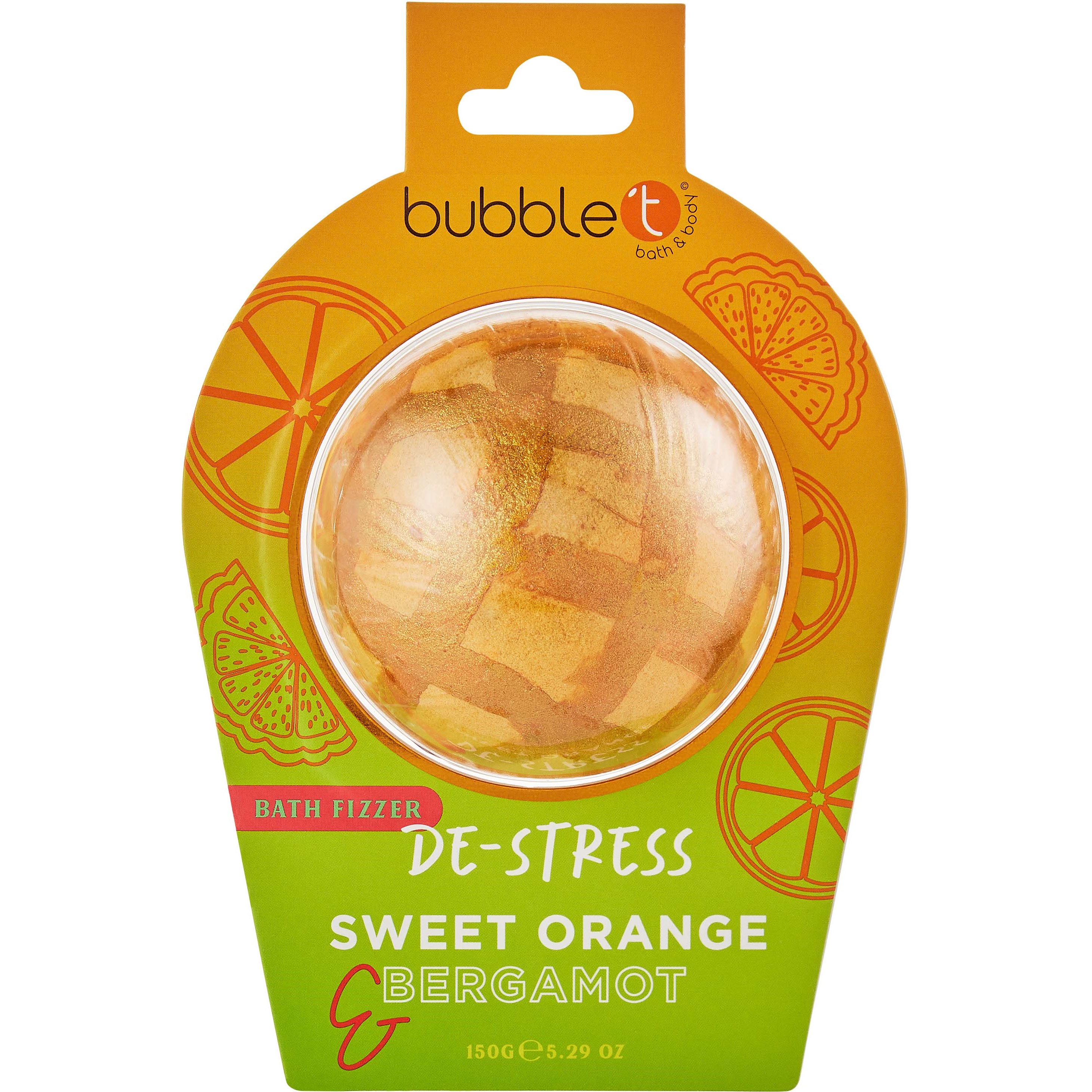 Bilde av Bubblet Bath Fizzer De-stress Sweet Orange & Bergamot