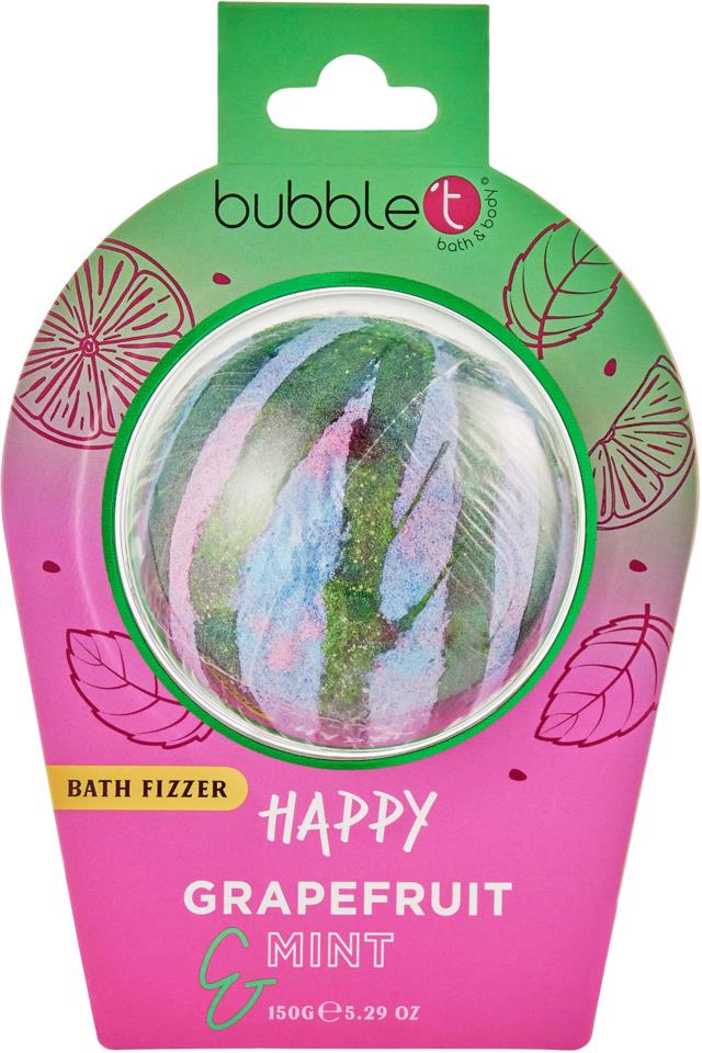 BubbleT Happy Grapefruit & Mint Mood Bath Fizzer