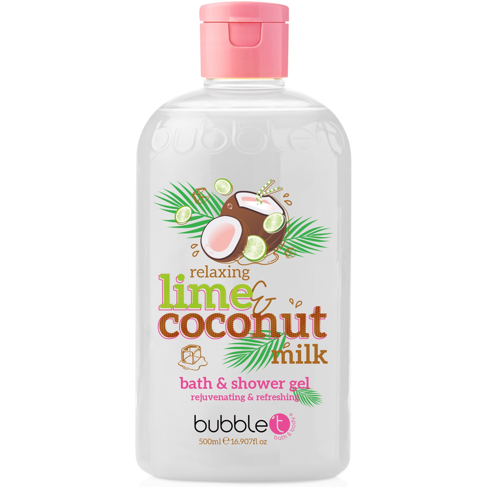 Läs mer om BubbleT Lime & Coconut Milk Smoothie Bath & Shower Gel 500 ml