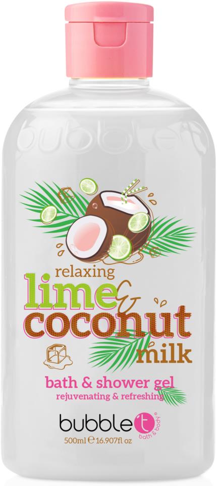 BubbleT Lime & Coconut Milk Smoothie Bath & Shower Gel  500 ml