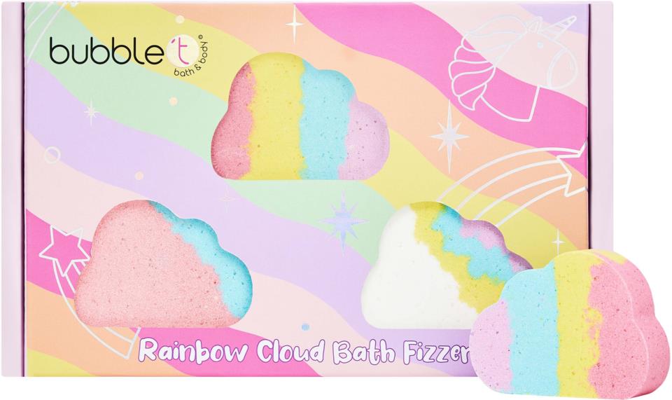 Bibblet BubbleT Rainbow Cloud Bath Fizzers | lyko.com