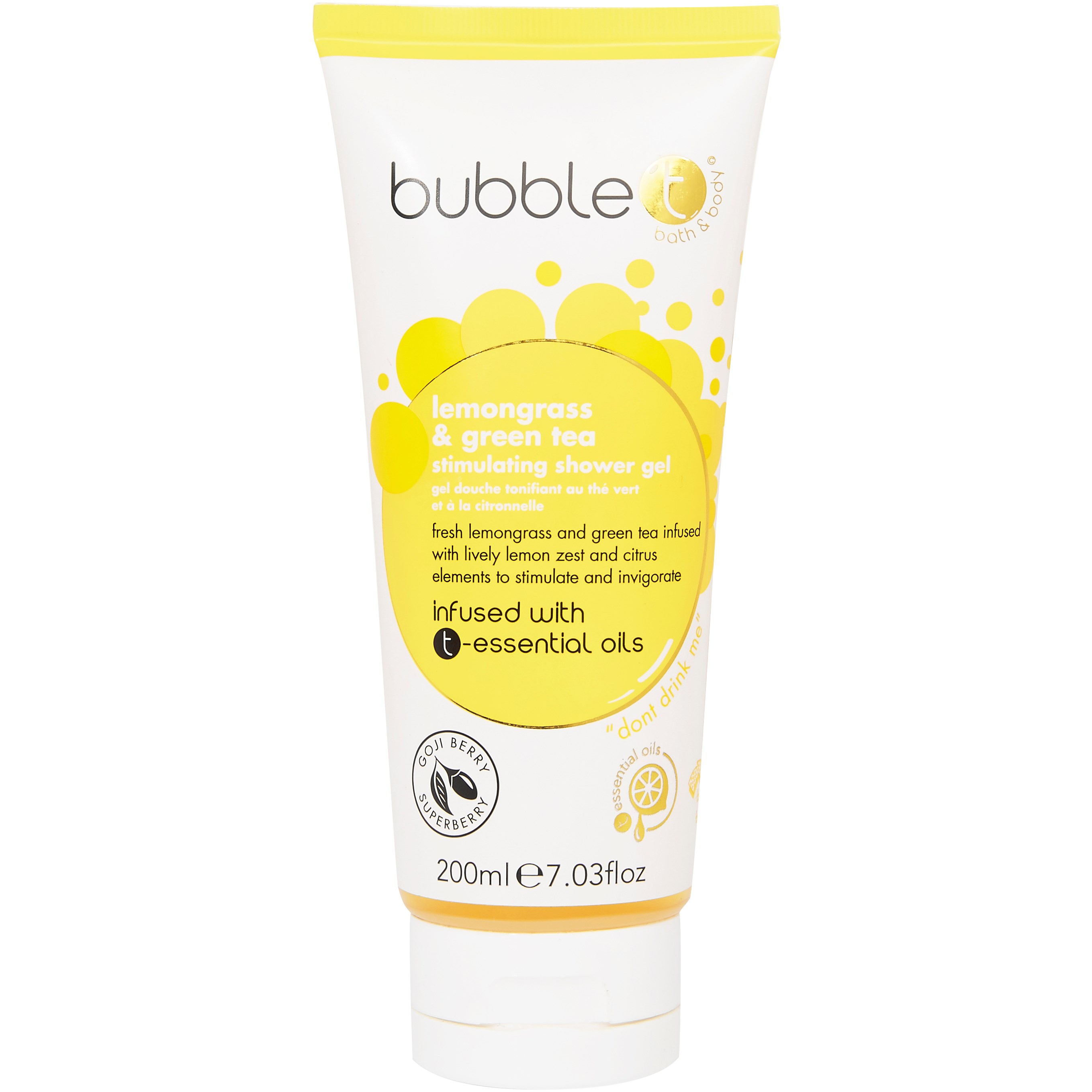 BubbleT Shower Gel Lemongrass & Green Tea  200 ml