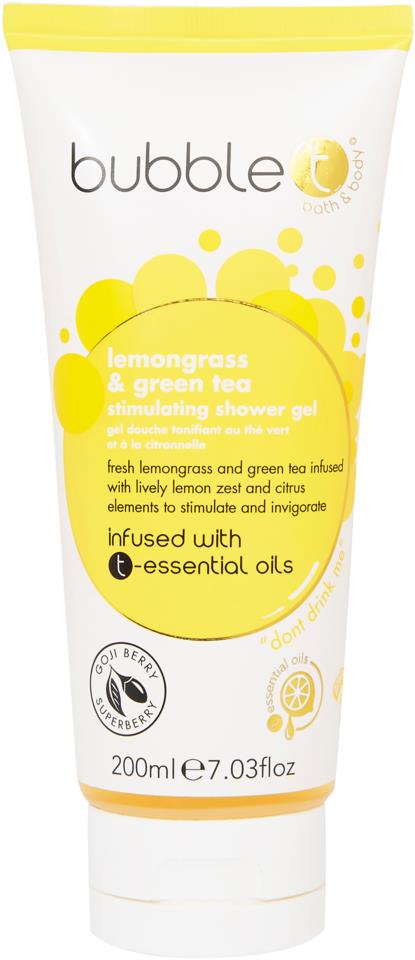 BubbleT Shower Gel Lemongrass & Green Tea 200ml