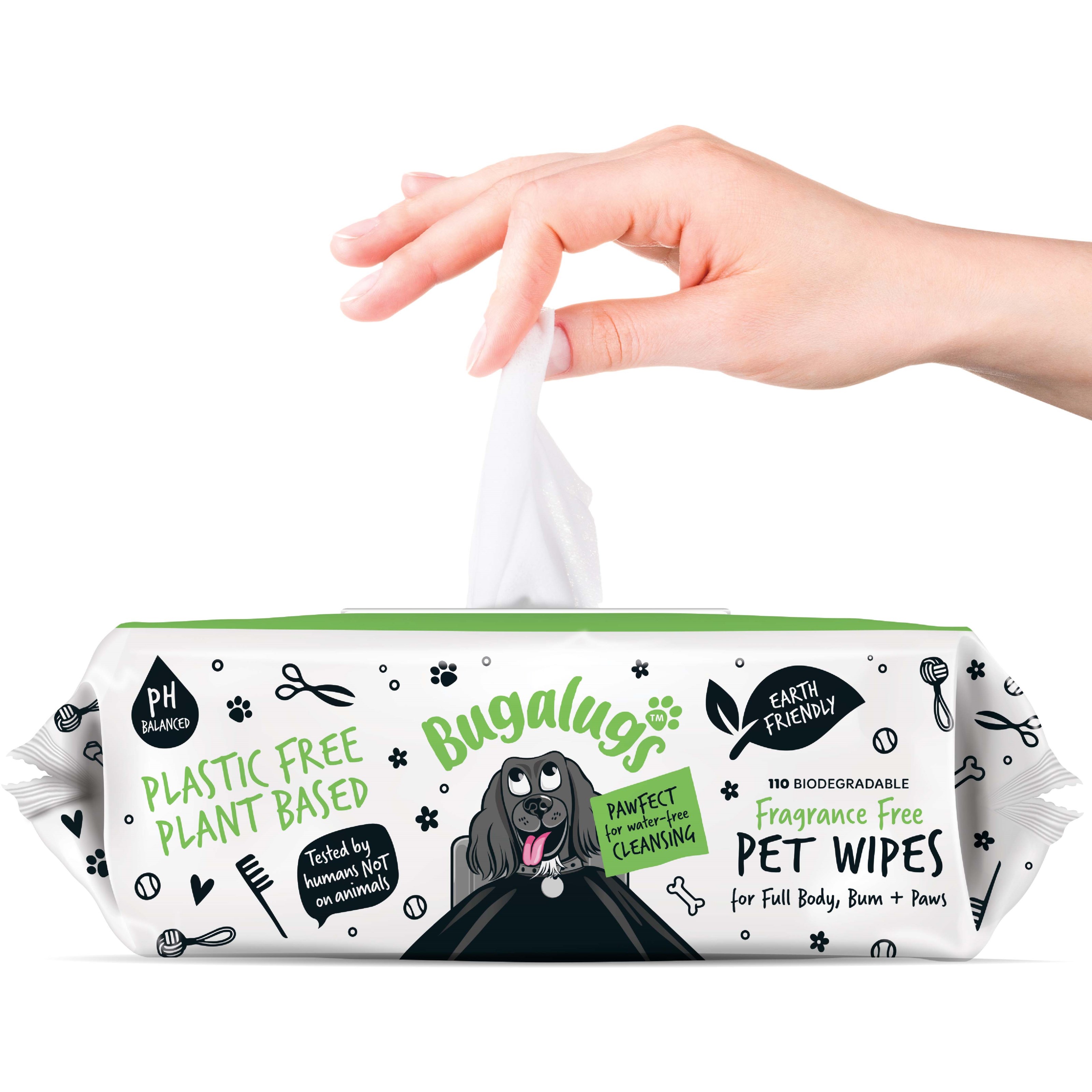 Läs mer om Bugalugs Fragrance Free Pet Wipes