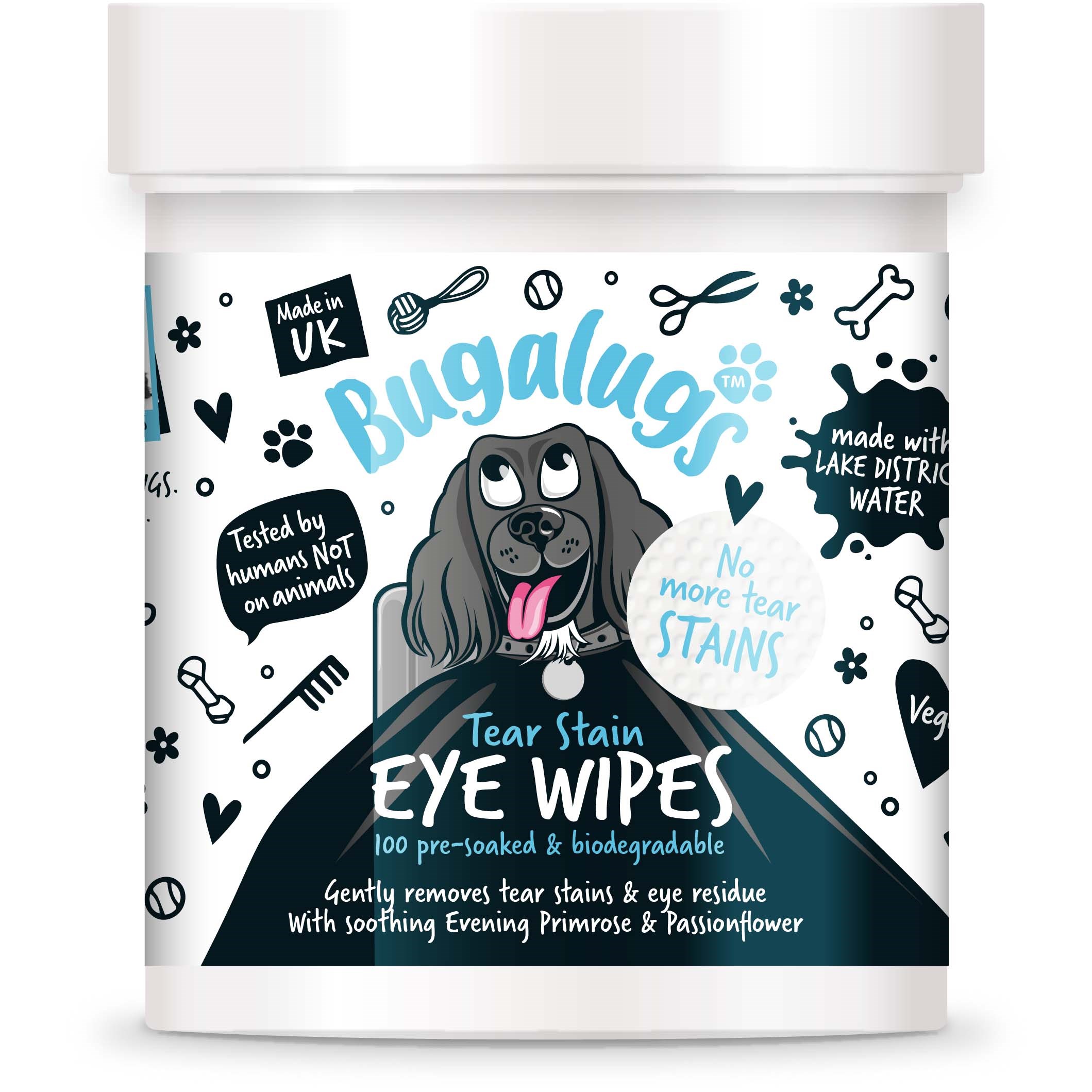 Bugalugs Tear Stain Eye Wipes