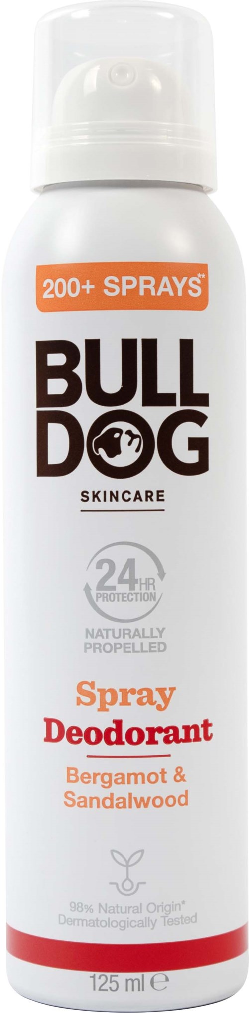 Bulldog Bergamot & Sandalwood Spray Deodorant 125 ml