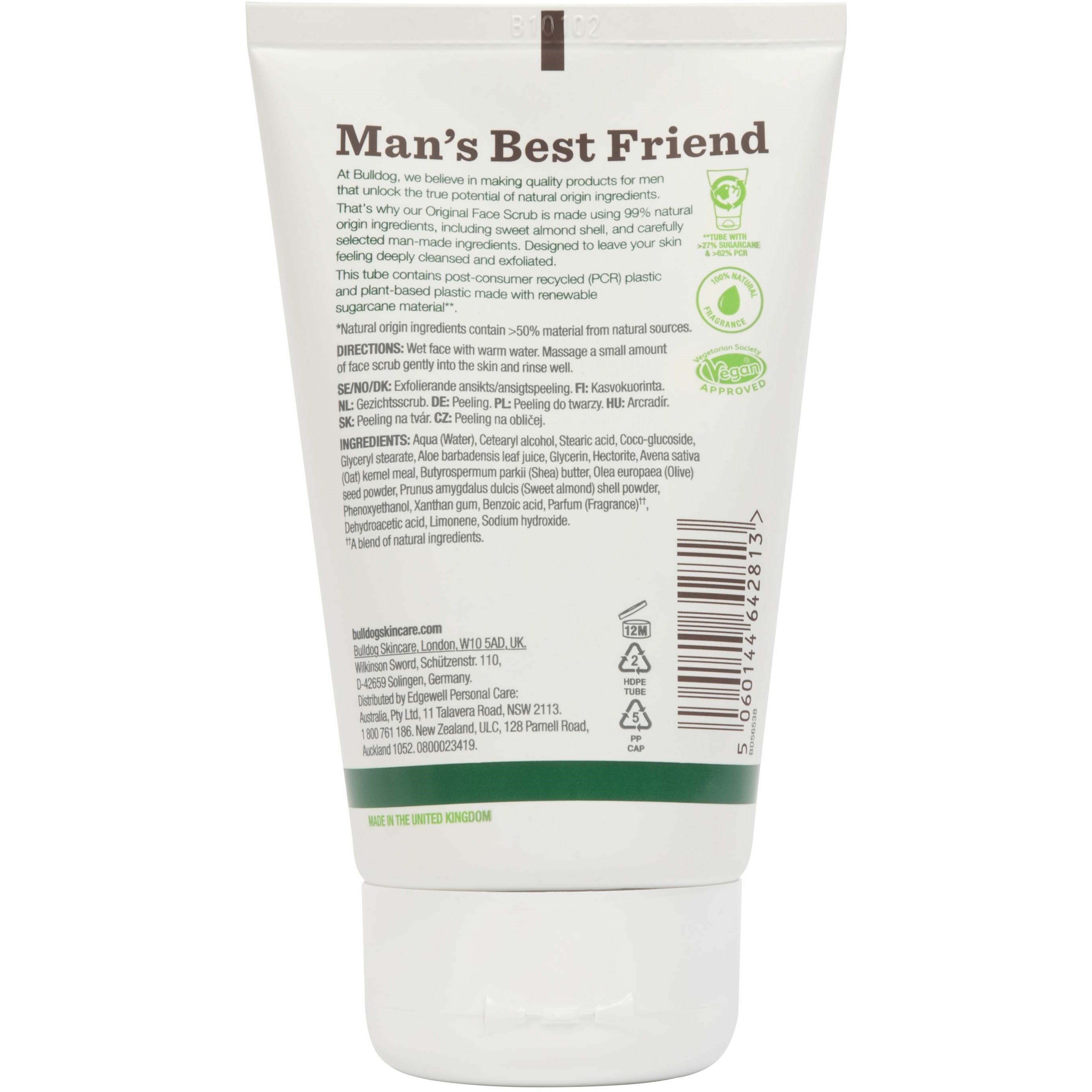 Bulldog Original Face Scrub - peeling do twarzy 125 ml (obrázok 4)