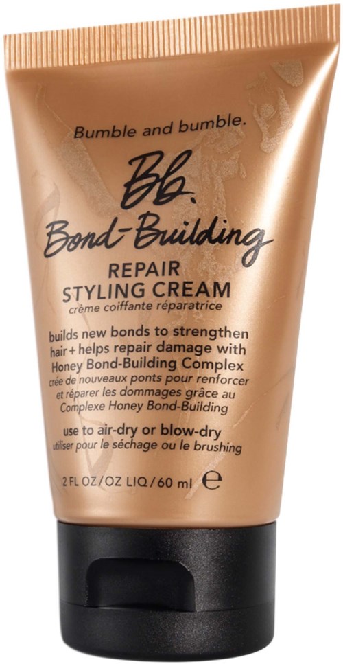 En tub med Bumble and bumble BB Bond-Building Repair Styling Cream, används för att stärka och reparera skadat hår.