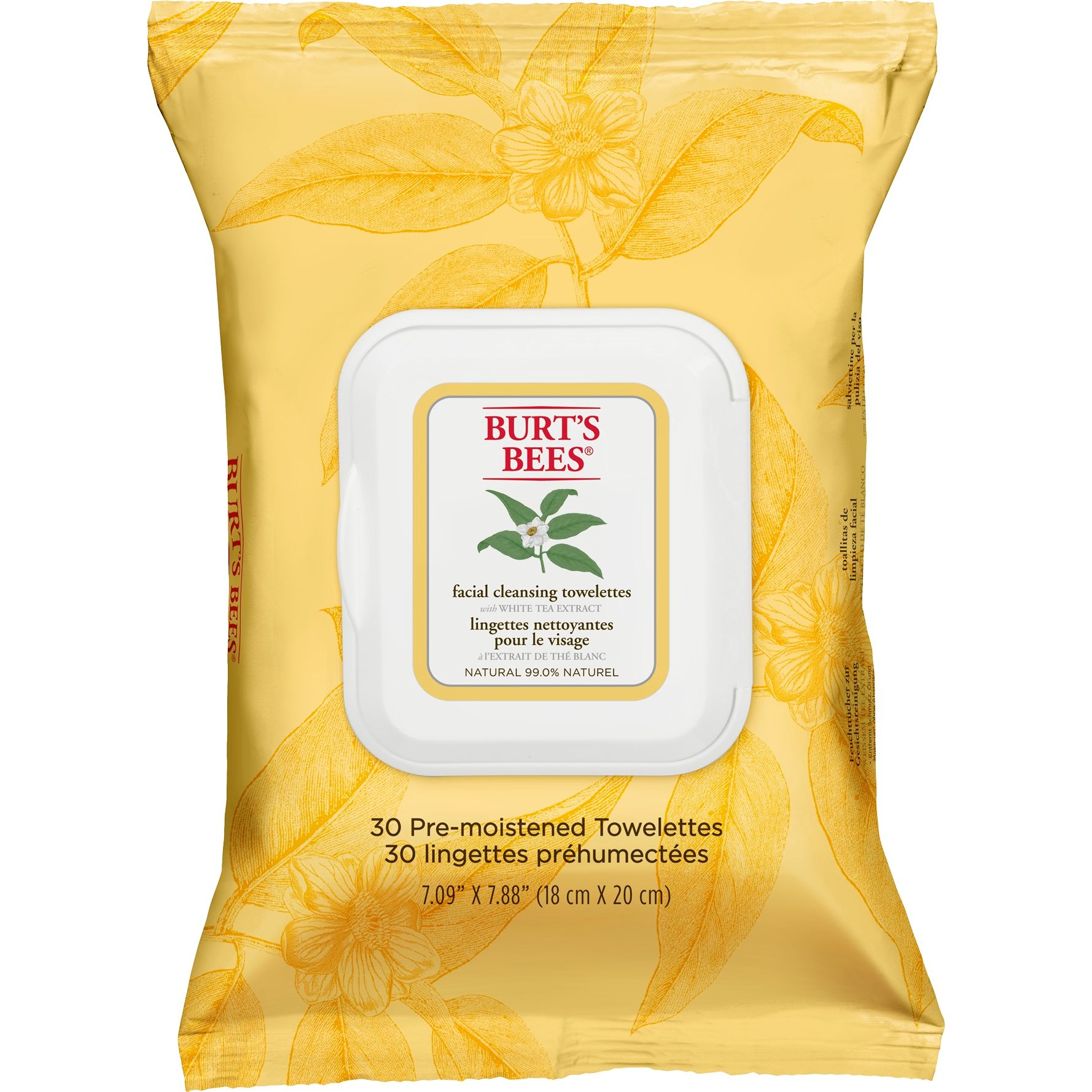 Burt´s Bees Facial Cleansing Towelettes – White Tea Extract