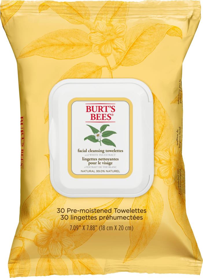 Burts Bees Facial Cleansing Towelettes - White Tea Extract