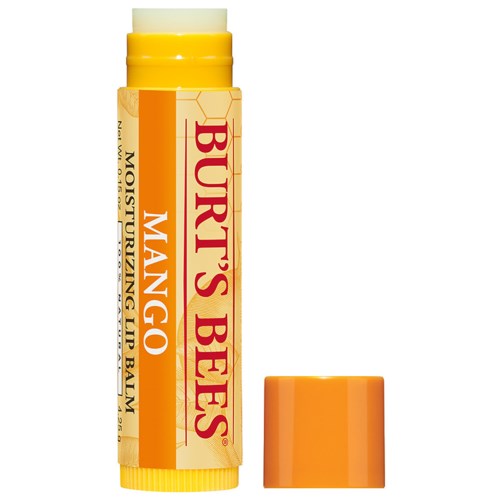  Läppbalsam med gul kork, gurka-mango smak, för att återfukta läpparna.