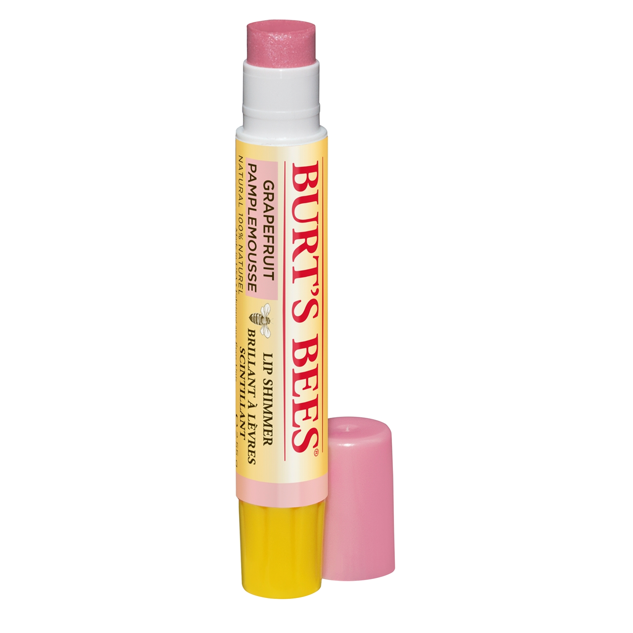 Alternativ bild 1 för Burt´s Bees Lip Shimmer - Grapefruit 2 g