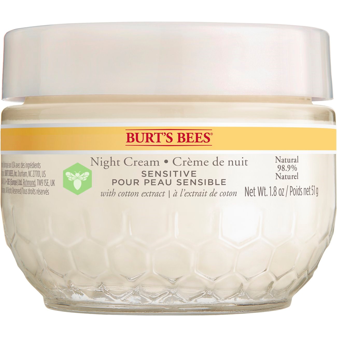Фото - Крем і лосьйон Burts Bees Burt´s Bees Sensitive Skin Sensitive Skin Night Cream 50g - krem 