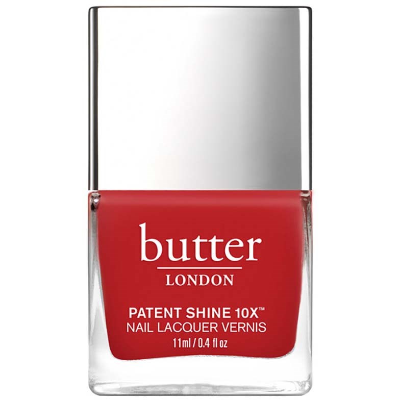 Läs mer om butter London Patent Shine 10X Nail Lacquer Come To Bed Red