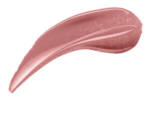 Rodnad makeupprov med en mjuk, kurvig form och en glänsande, något strukturerad yta.