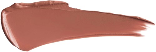 A beige-brown smear of makeup or foundation with a smooth, slightly shiny texture.