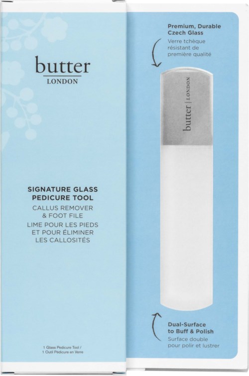 butter London Signature Glass Pedicure Tool Callus Remover & Foot File