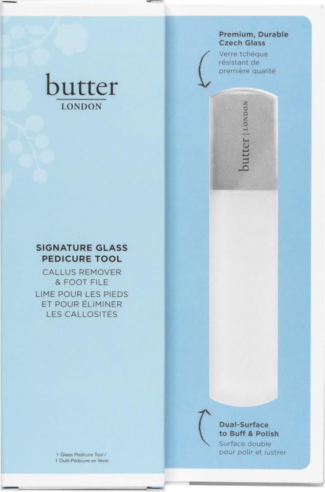 Butter London Signature Glass Pedicure Tool Callus Remover & Foot File