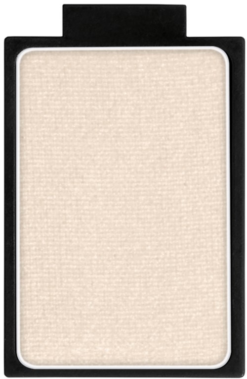A compact, black rectangular container with a beige, textured, powder-like surface inside.