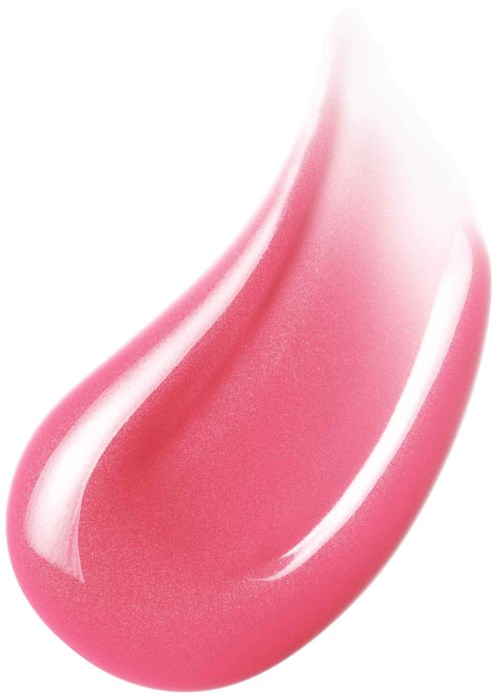 En rosa droppformad kosmetik- eller hudvårdsprodukt med glansig finish och slät yta.