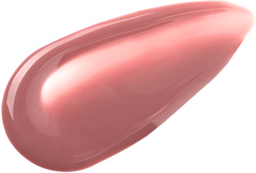 En glänsande, rosa, tårformad sak med slät yta och reflekterande finish.