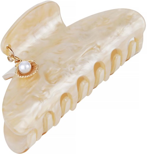 By Lyko Hair Claw with Charm Beige