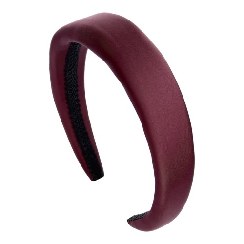 By Lyko Big Satin Padded Diadem Burgundy