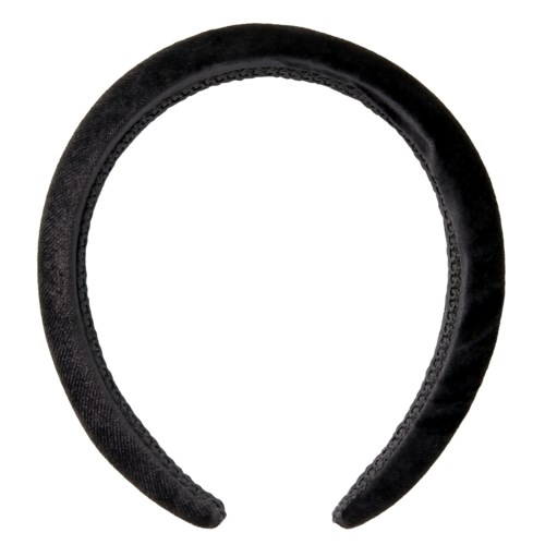 By Lyko Big Velvet Padded Diadem Black