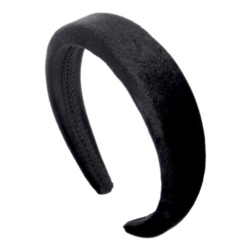 By Lyko Big Velvet Padded Diadem Black