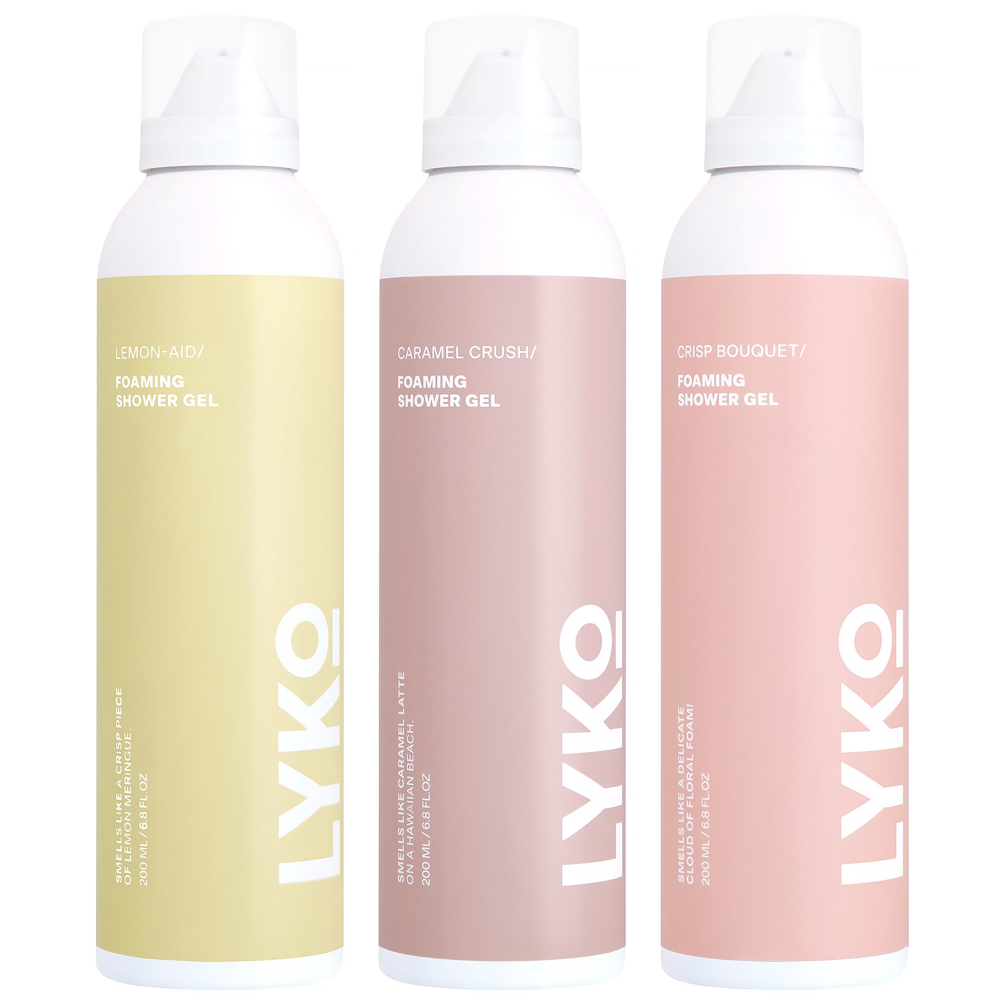 By Lyko Foaming Shower Gel Trio 3 x 200 ml