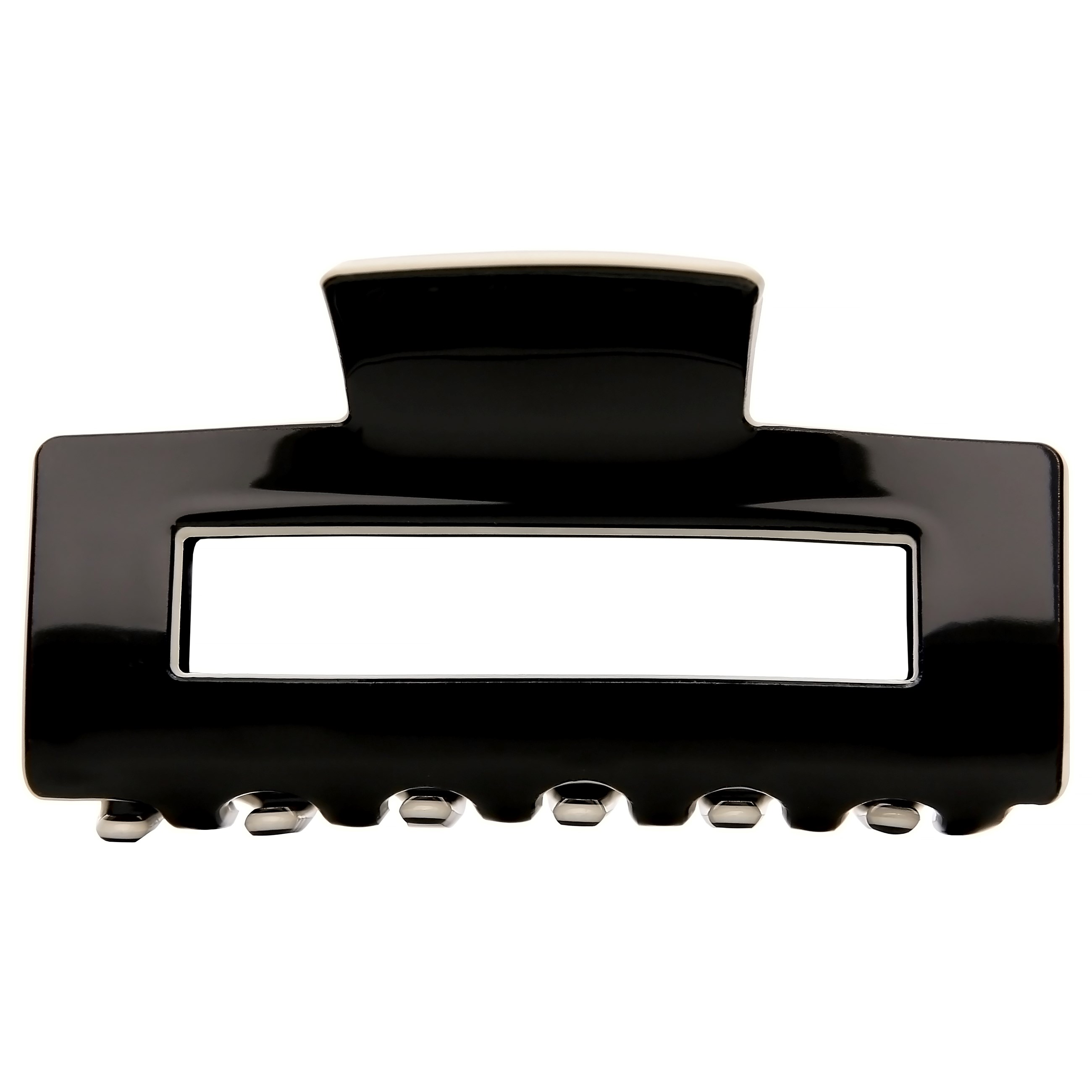By Lyko Glossy Square Hair Clip Black Axrylic