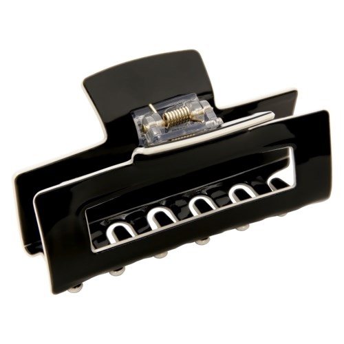 By Lyko Glossy Square Hair Clip Black Axrylic