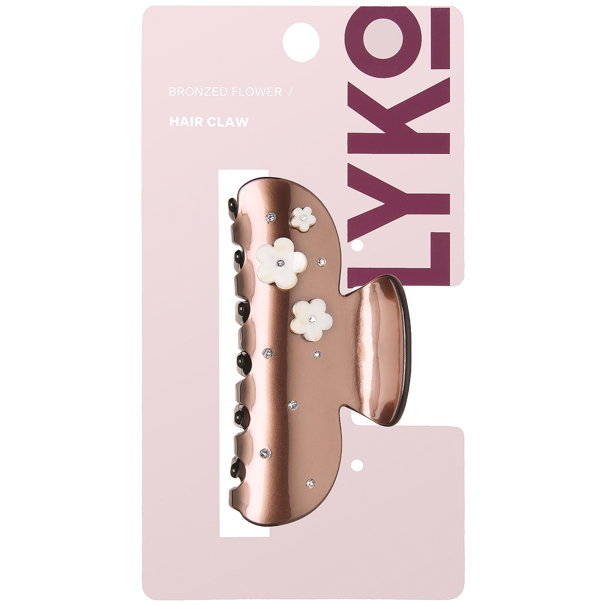By Lyko Hair Claw Acrylic Bronzed Flower (obrázok 4)