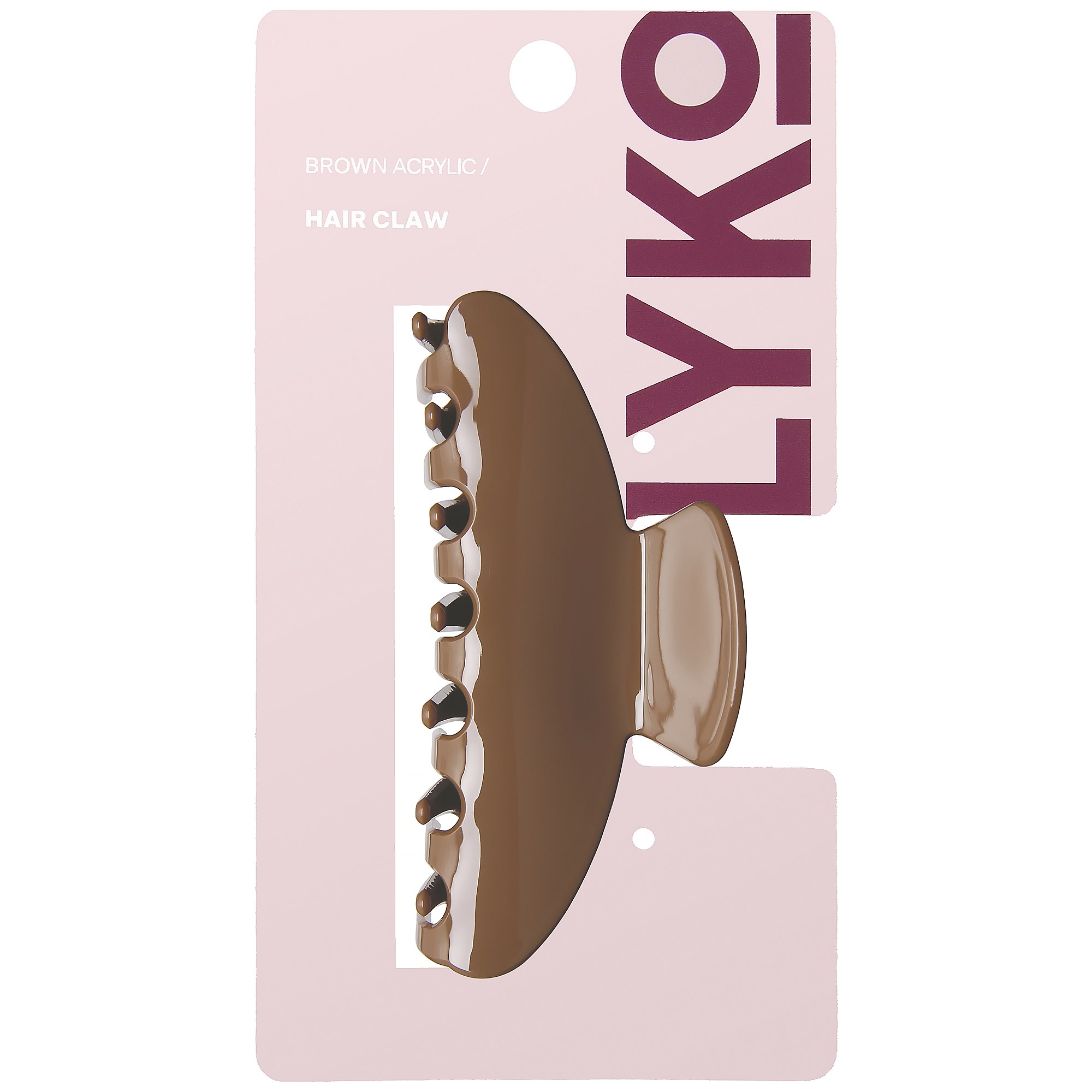 By Lyko Hair Claw Acrylic Brown (obrázok 4)