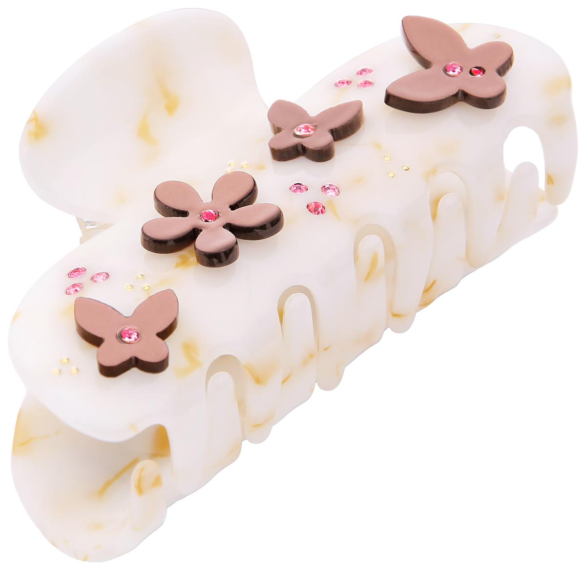 By Lyko Hair Claw Acrylic Creamy Flower
