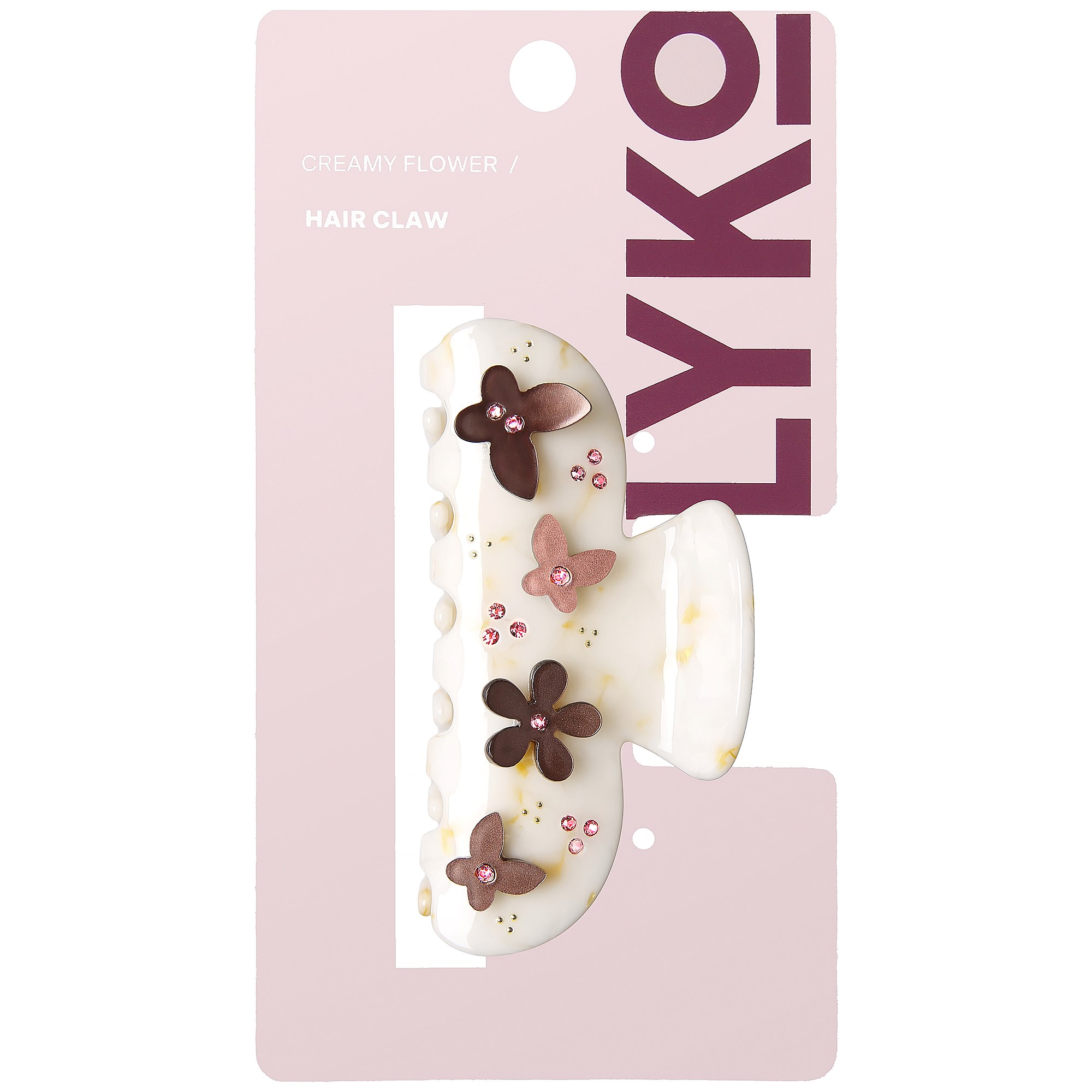 By Lyko Hair Claw Acrylic Creamy Flower (obrázok 4)