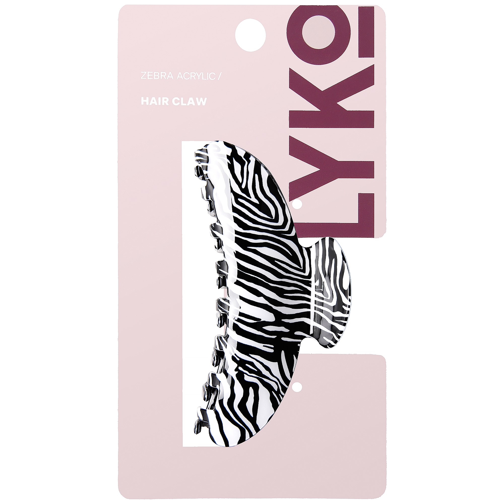 By Lyko Hair Claw Acrylic Zebra (obrázok 4)