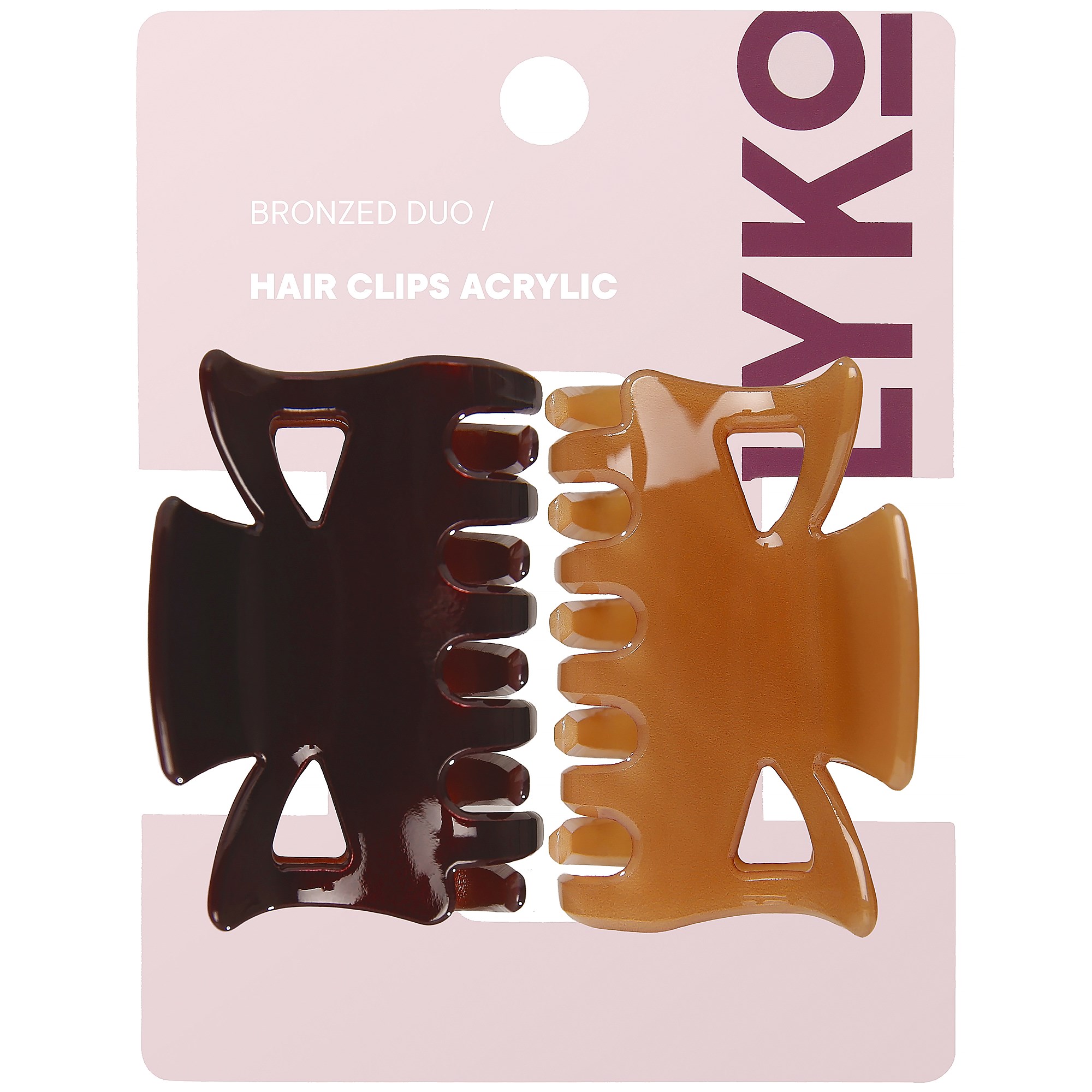 By Lyko Hair Clips Acrylic Bronzed Duo (obrázok 3)