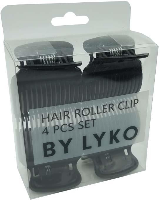By Lyko Hair Roller Clips Black 4 pcs