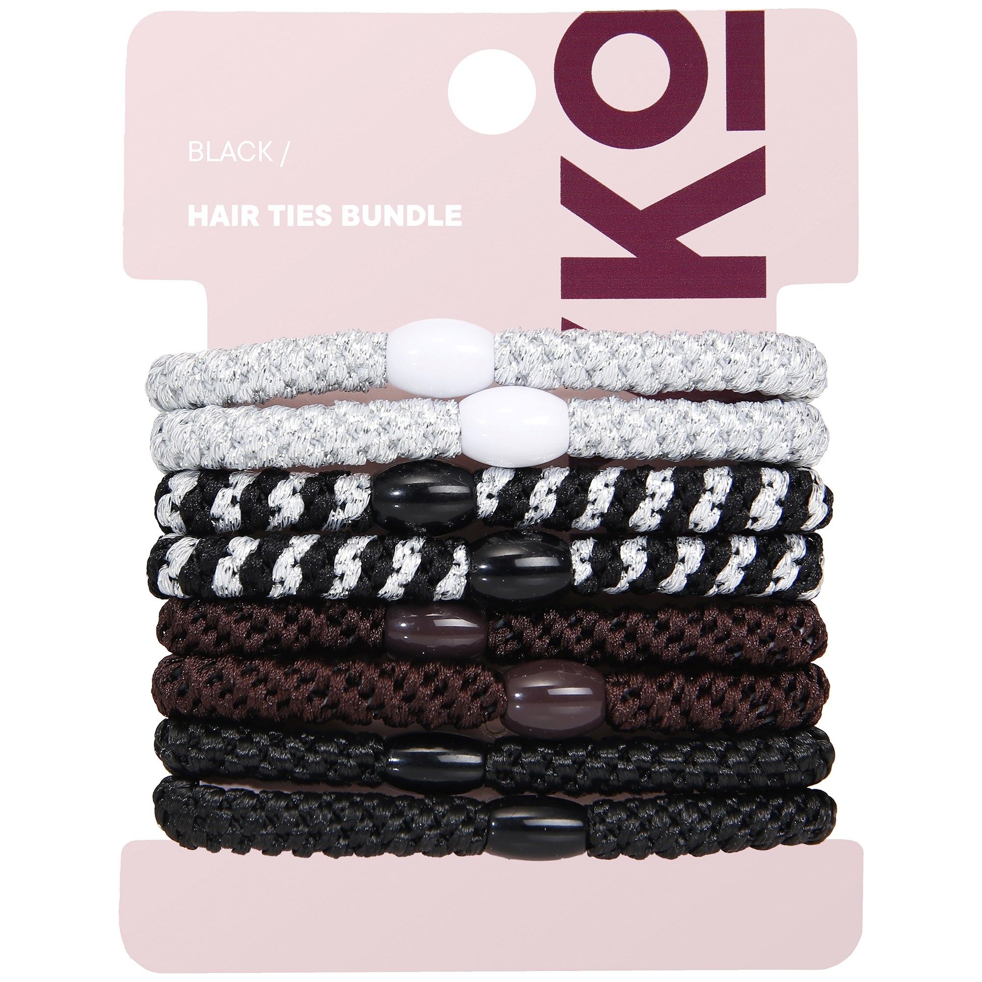 By Lyko Hair Ties Bundle Black
