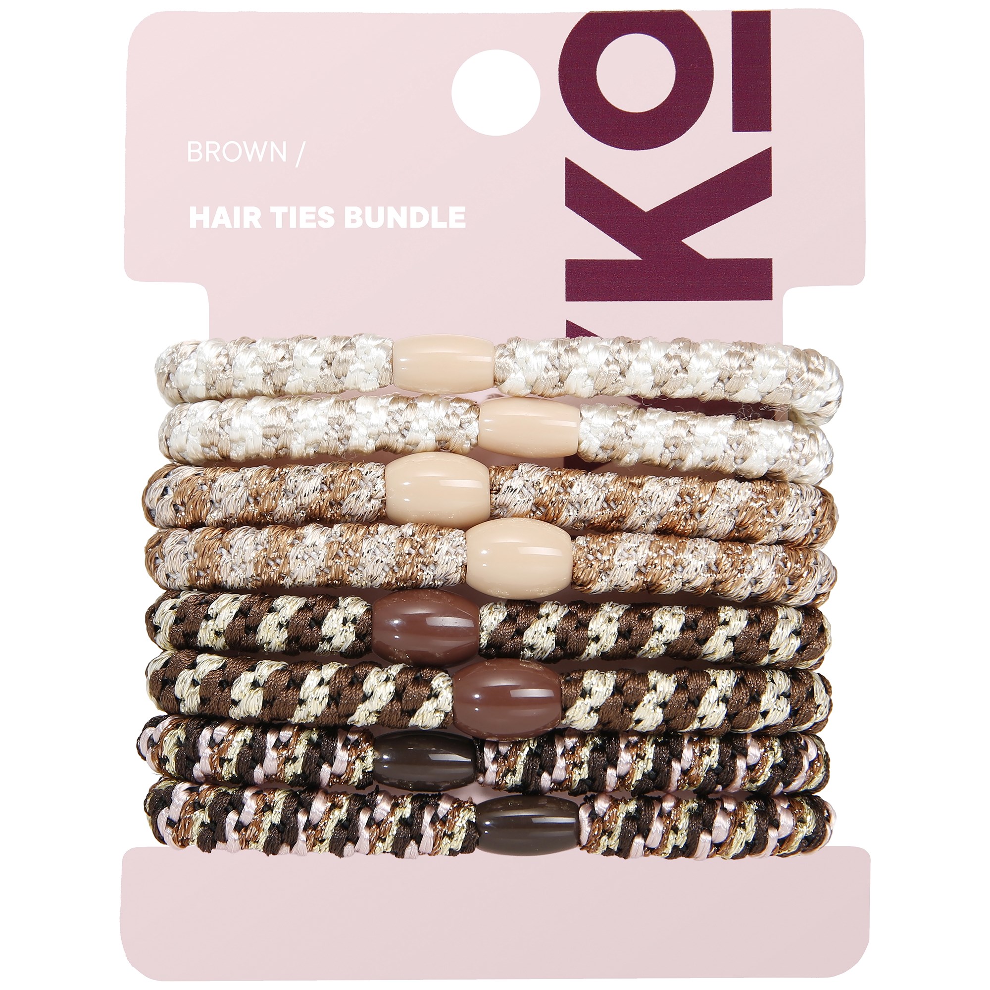 By Lyko Hair Ties Bundle Brown