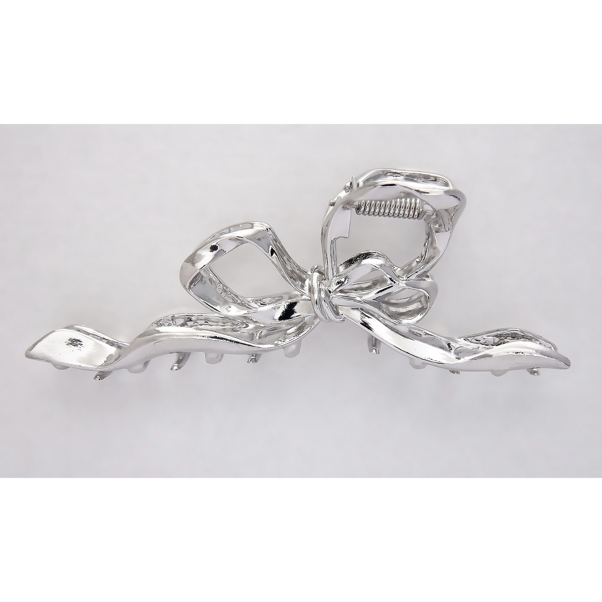 By Lyko Metallic Hair Claw Bow Silver (obrázok 3)