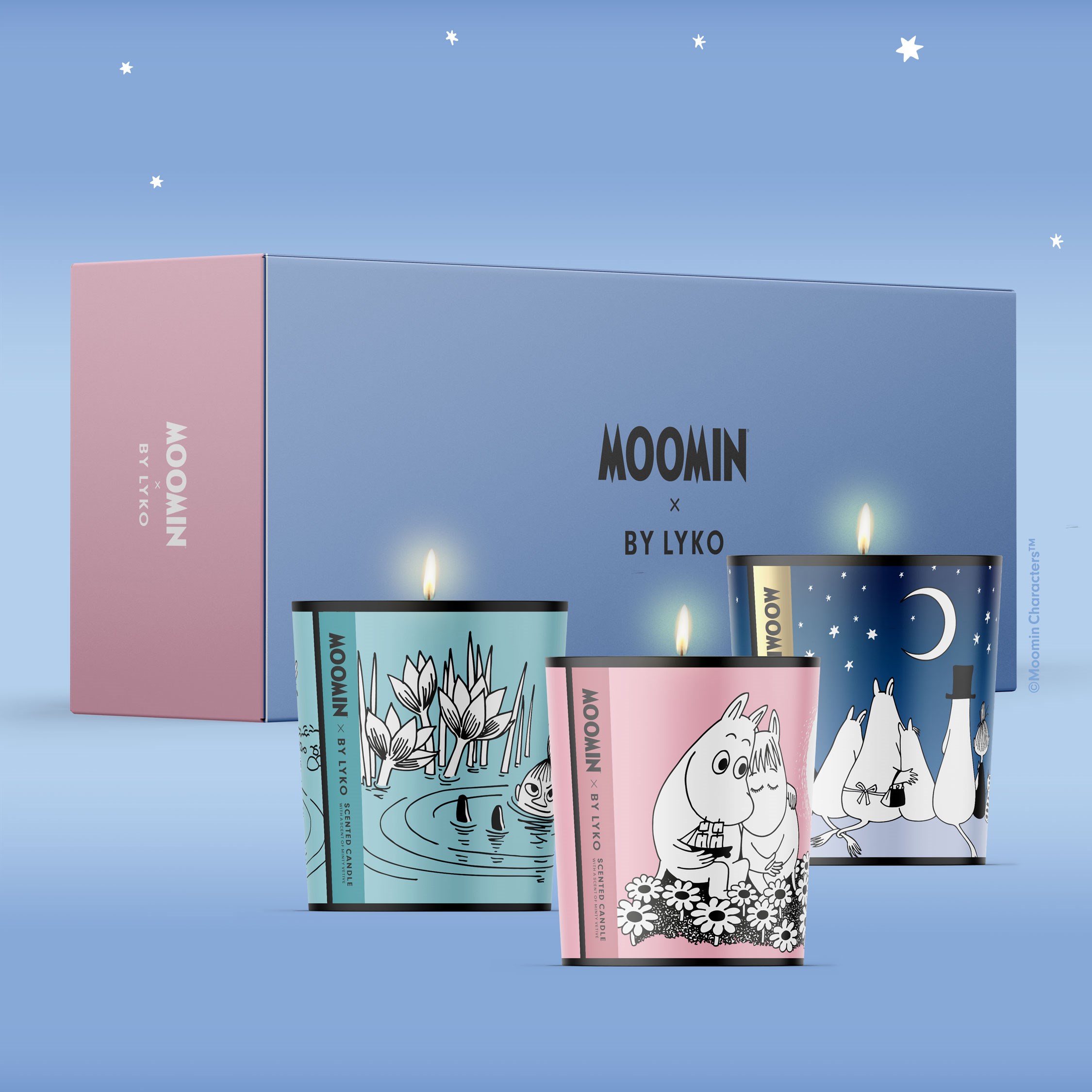 Läs mer om By Lyko Moomin x By Lyko Scented Candles Kit (Limited Edition)