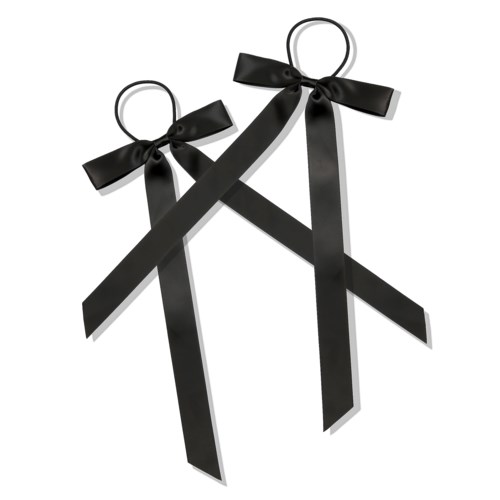 By Lyko Petite Bow Hair Ties Black