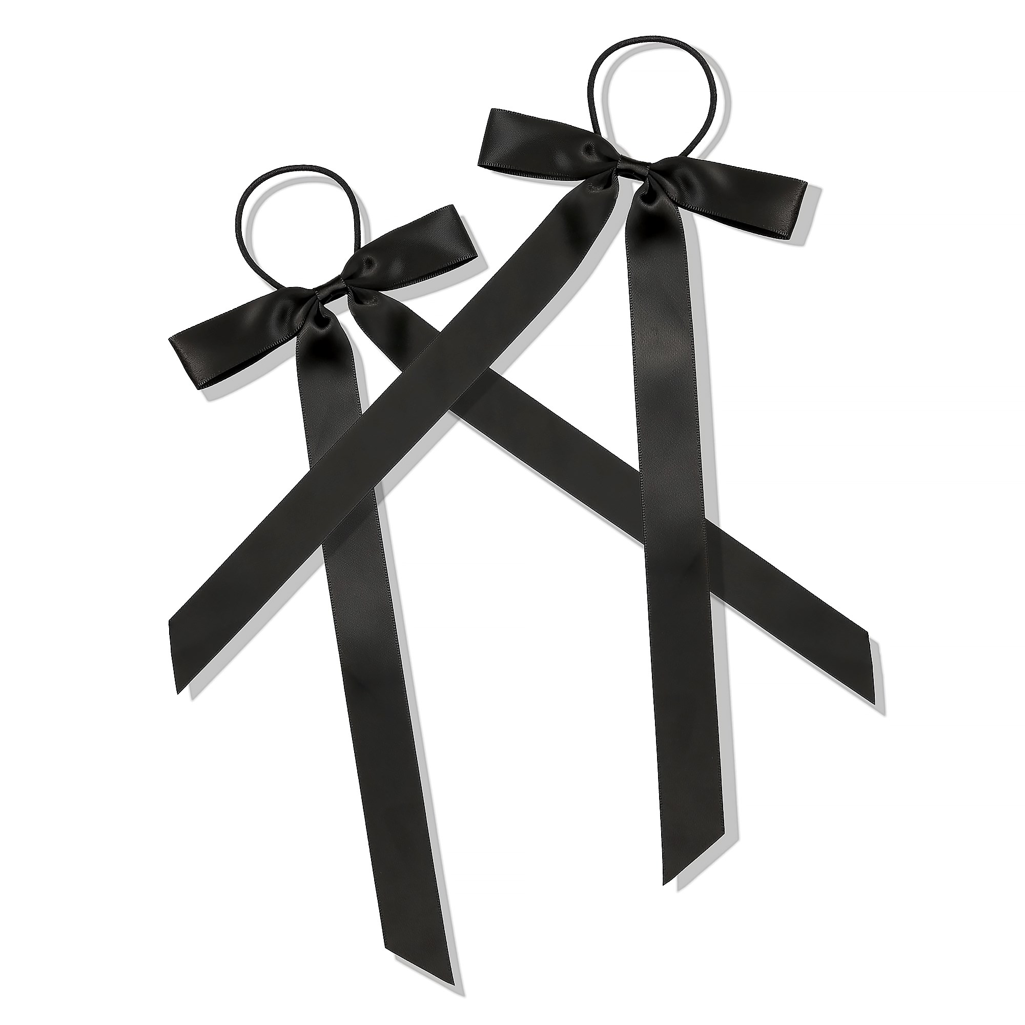 By Lyko Petite Bow Hair Ties Black