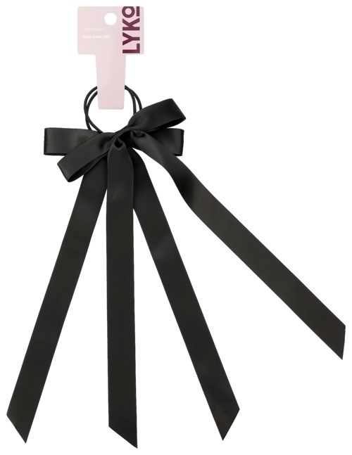 By Lyko Petite Bow Hair Ties Black