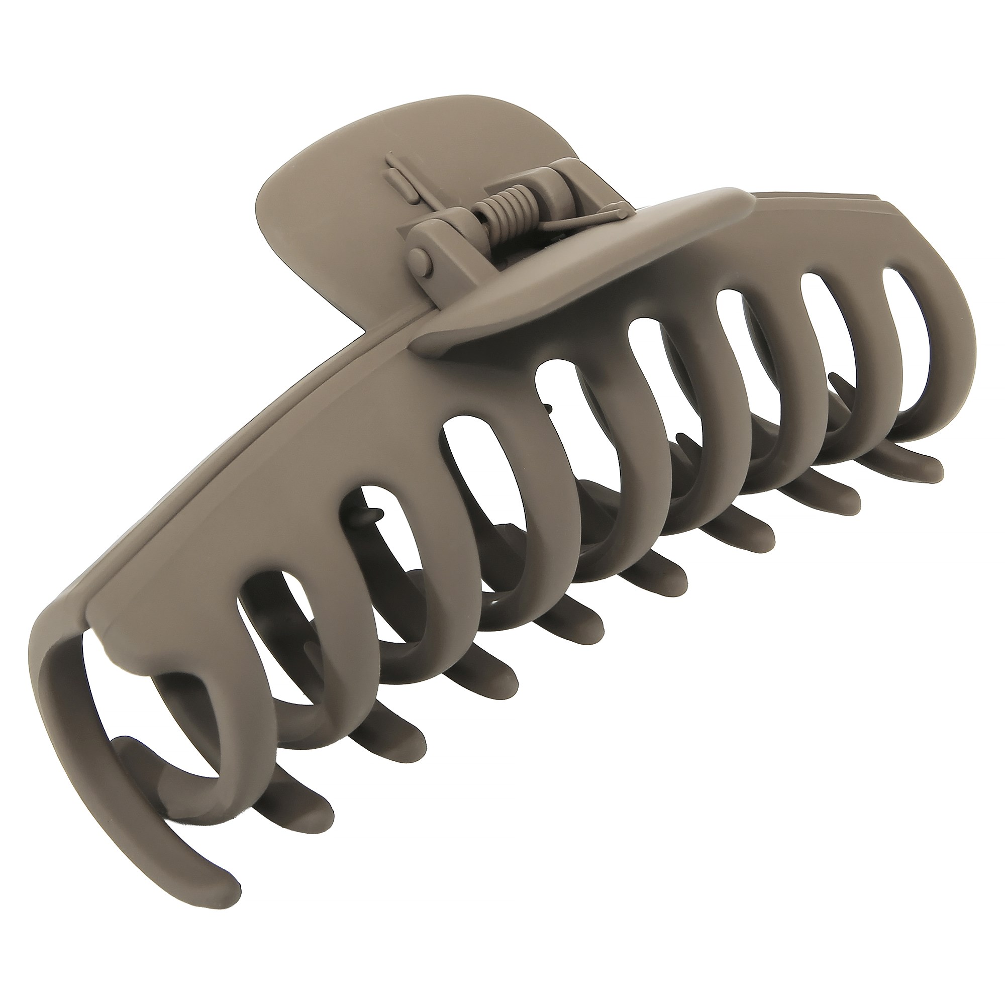 By Lyko Rubberized Rounded Hair Clip Brown