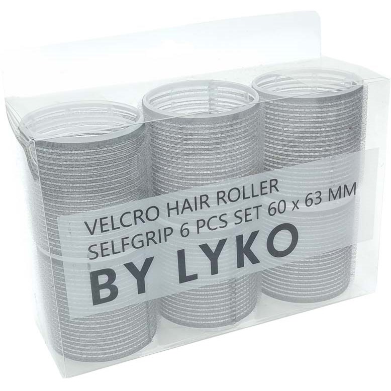 Läs mer om By Lyko Self Grip Hair Roller Grey 6 pcs 60 x 63 mm