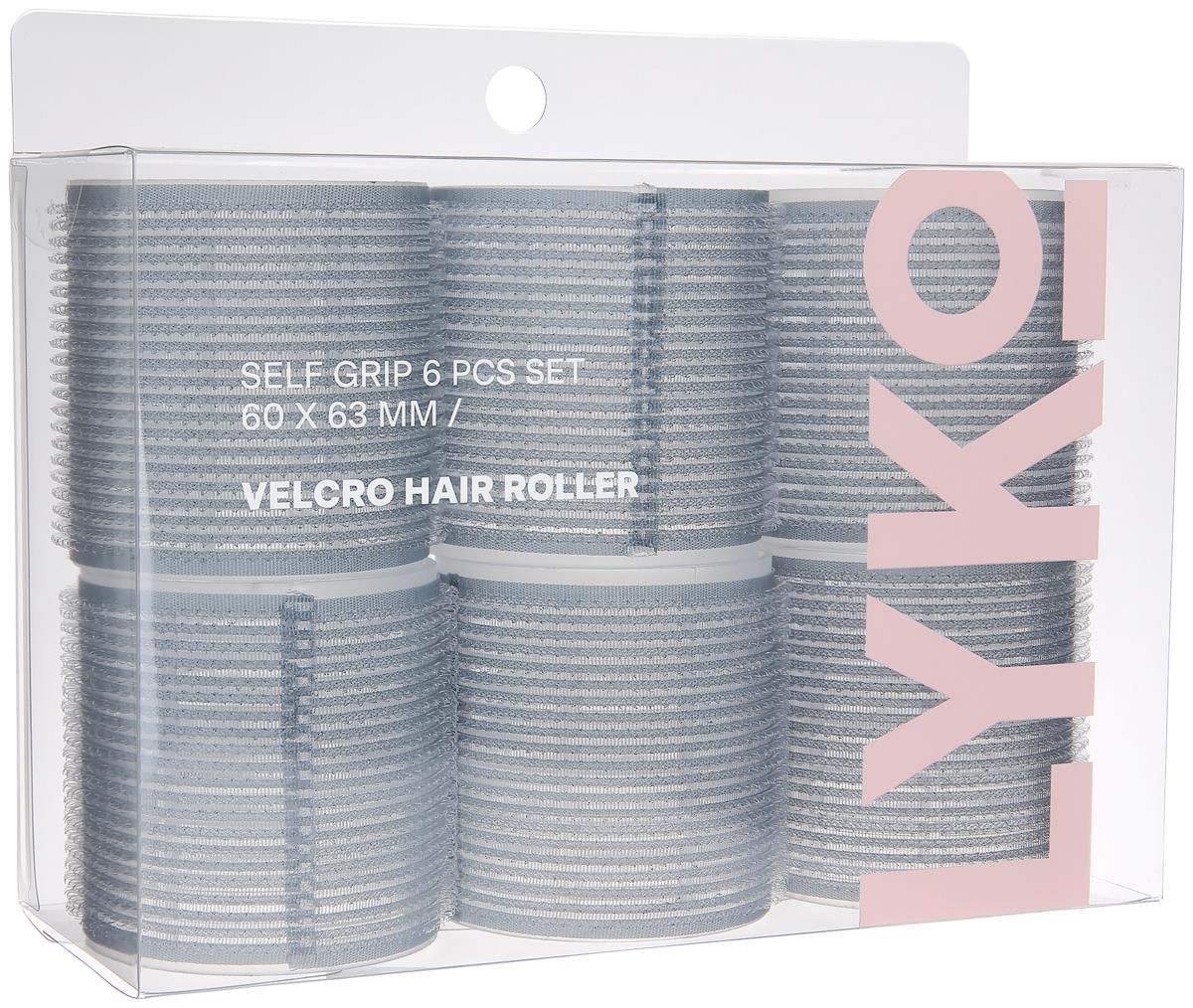 By Lyko Self Grip Hair Roller Grey 6 pcs 60 x 63 mm